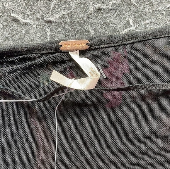 Free People Floral Square Neck Long Sleeve Top – Size M - Picture 4 of 5